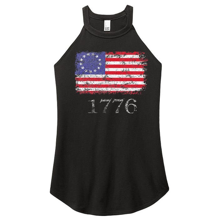 4th Of July American Flag Betsy Ross 1776 Women's Perfect Tri Rocker Tank