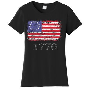 4th Of July American Flag Betsy Ross 1776 Women's T-Shirt