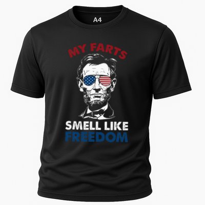 4th Of July My Farts Smell Like Freedom Abraham Lincoln Performance Shirt