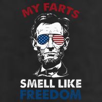 4th Of July My Farts Smell Like Freedom Abraham Lincoln Adult Drive Performance Visor