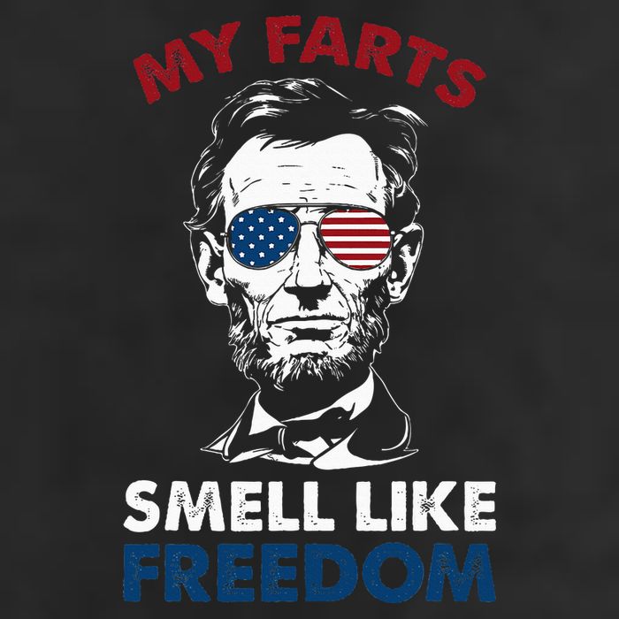 4th Of July My Farts Smell Like Freedom Abraham Lincoln Adult Drive Performance Visor