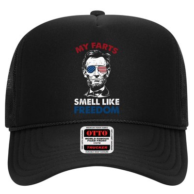 4th Of July My Farts Smell Like Freedom Abraham Lincoln Trucker Hat