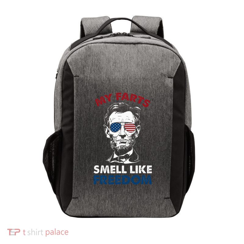 4th Of July My Farts Smell Like Freedom Abraham Lincoln Vector Backpack