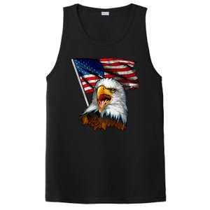 4th Of July Eagle American Flag PosiCharge Competitor Tank