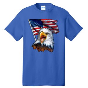 4th Of July Eagle American Flag Tall T-Shirt