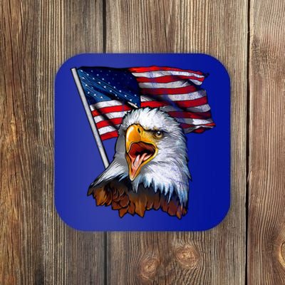 4th Of July Eagle American Flag Coaster