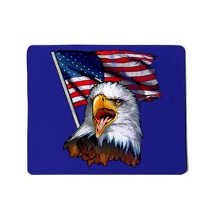 4th Of July Eagle American Flag Mousepad