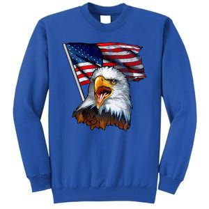 4th Of July Eagle American Flag Tall Sweatshirt