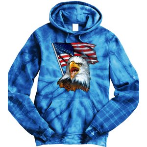 4th Of July Eagle American Flag Tie Dye Hoodie