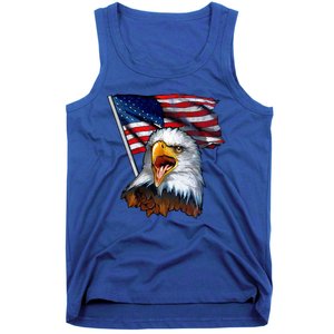 4th Of July Eagle American Flag Tank Top