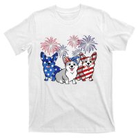 4th Of July American Flag Corgi Patriotic Dog T-Shirt