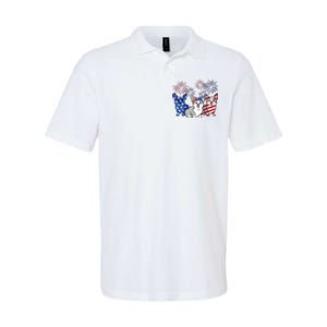 4th Of July American Flag Corgi Patriotic Dog Softstyle Adult Sport Polo