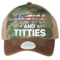 4th of July Merica and Titties Legacy Tie Dye Trucker Hat