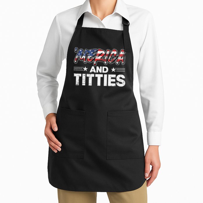 4th of July Merica and Titties Apron