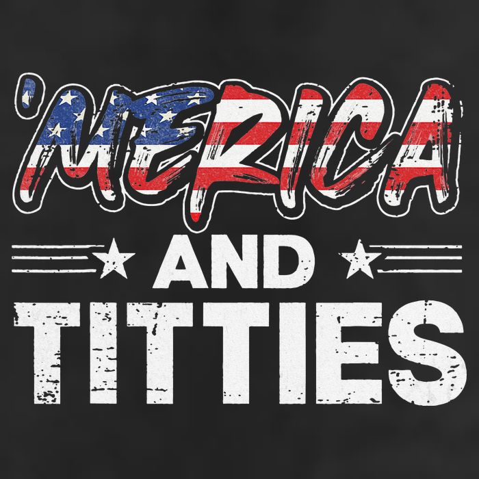 4th of July Merica and Titties Golf Towel