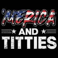 4th of July Merica and Titties Wool Snapback Cap
