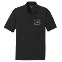 4th of July Fishing American Flag Make America Fish Again PosiCharge RacerMesh Polo