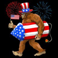 4th Of July Bigfoot American Flag Fireworks Sasquatch Backpack