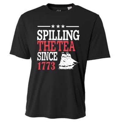 4th Of July Spilling The Tea Since 1773 Cooling Performance Crew T-Shirt