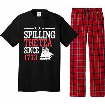 4th Of July Spilling The Tea Since 1773 Pajama Set