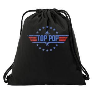 4th Of July Funny Family Patriotic Top Pop Fathers Day Drawstring Bag