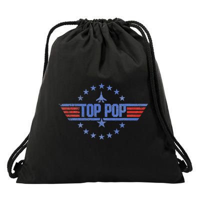 4th Of July Funny Family Patriotic Top Pop Fathers Day Drawstring Bag