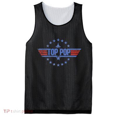 4th Of July Funny Family Patriotic Top Pop Fathers Day Mesh Reversible Basketball Jersey Tank