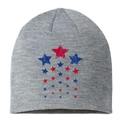 4th of July  Cute USA Patriotic Stars Sustainable Beanie