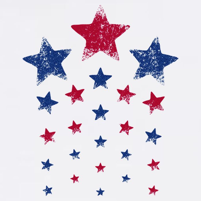 4th of July  Cute USA Patriotic Stars Doggie Tank