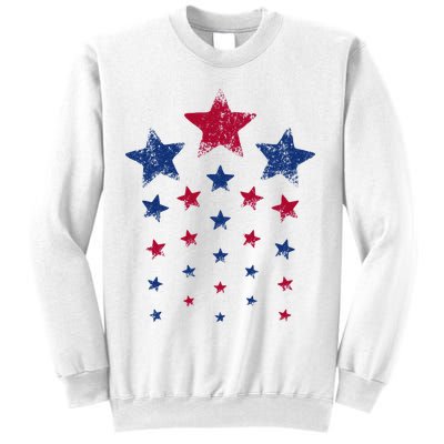 4th of July  Cute USA Patriotic Stars Sweatshirt