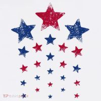 4th of July  Cute USA Patriotic Stars Tall T-Shirt