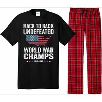 4th Of July Back To Back Undefeated World War Champs Pajama Set