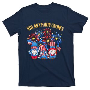 4th Of July Gift American Patriotic Gnomes Usa Independence Day T-Shirt