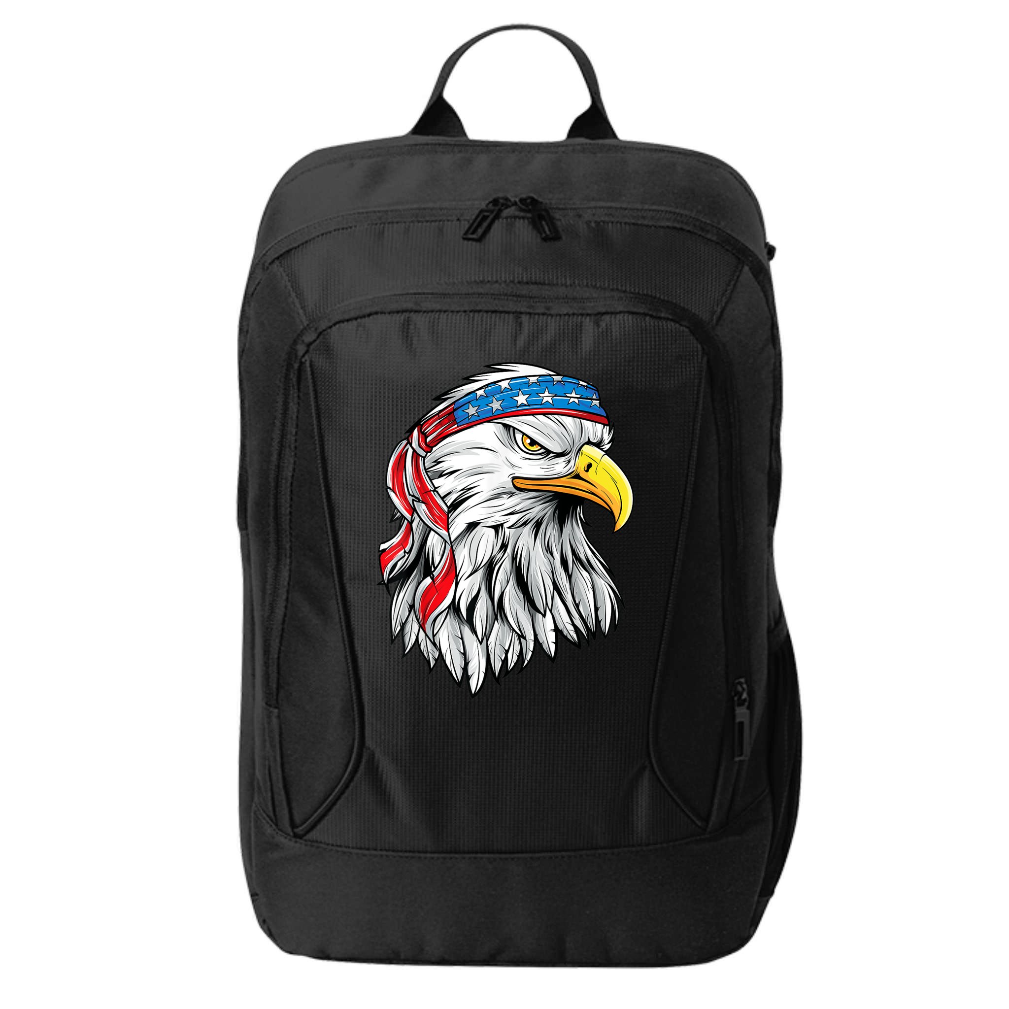 4th Of July Patriotic Eagle American Flag City Backpack