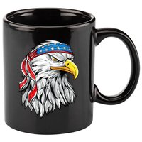 4th Of July Patriotic Eagle American Flag 11oz C Handle Ceramic Mug