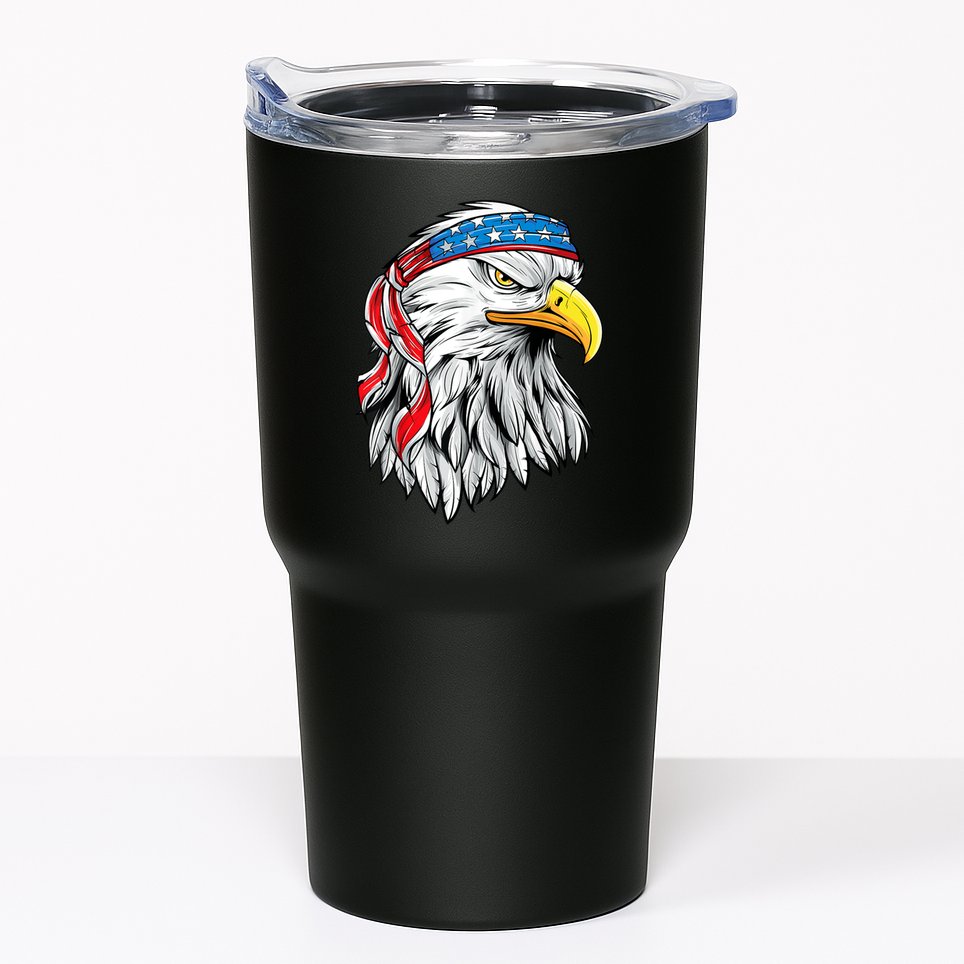 4th Of July Patriotic Eagle American Flag Tumbler