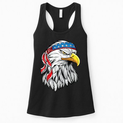 4th Of July Patriotic Eagle American Flag Womens Tank Top