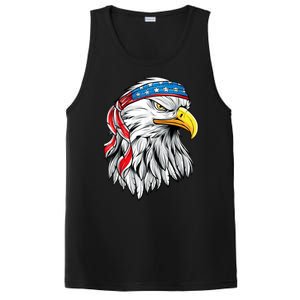 4th Of July Patriotic Eagle American Flag PosiCharge Competitor Tank