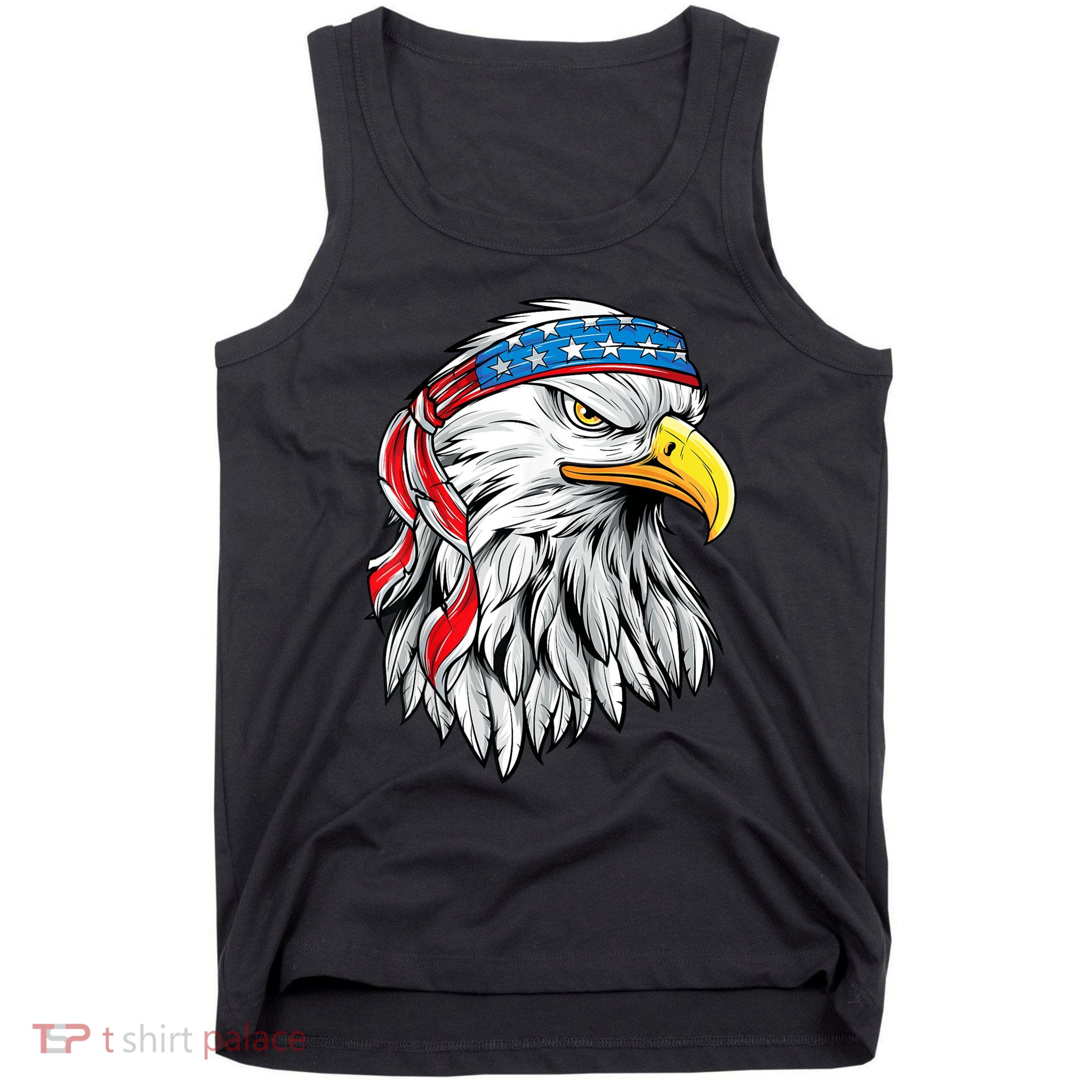 4th Of July Patriotic Eagle American Flag Tank Top