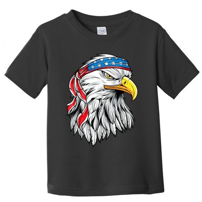 4th Of July Patriotic Eagle American Flag Toddler T-Shirt
