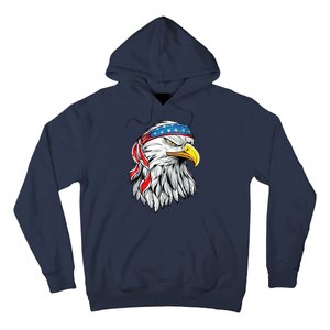 4th Of July Patriotic Eagle American Flag Hoodie