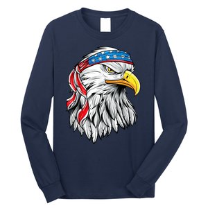 4th Of July Patriotic Eagle American Flag Long Sleeve Shirt