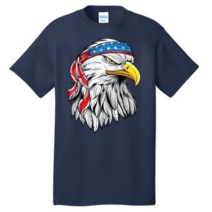 4th Of July Patriotic Eagle American Flag Tall T-Shirt