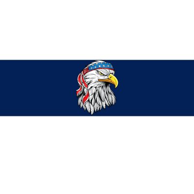 4th Of July Patriotic Eagle American Flag Bumper Sticker