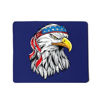 4th Of July Patriotic Eagle American Flag Mousepad