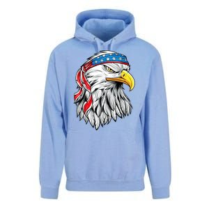 4th Of July Patriotic Eagle American Flag Unisex Surf Hoodie