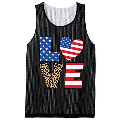 4th Of July Love Heart American Flag USA Funny Patriotic Mesh Reversible Basketball Jersey Tank