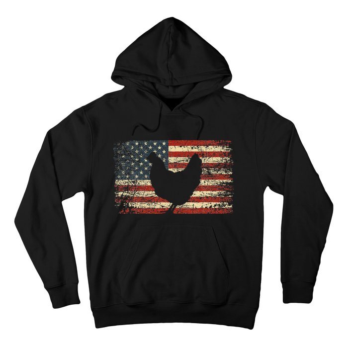 4th of July Chicken Patriotic American Flag Wo Hoodie