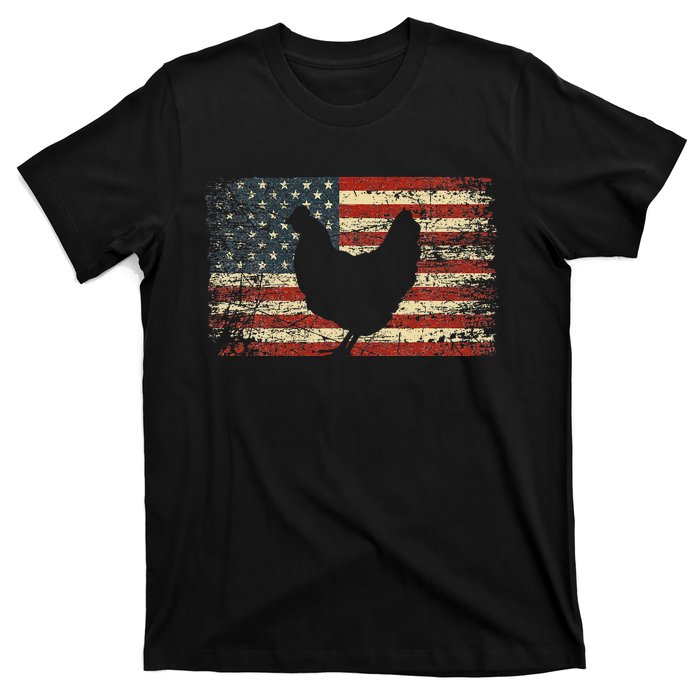 4th of July Chicken Patriotic American Flag Wo T-Shirt