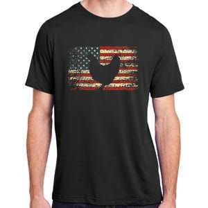 4th of July Chicken Patriotic American Flag Wo Adult ChromaSoft Performance T-Shirt